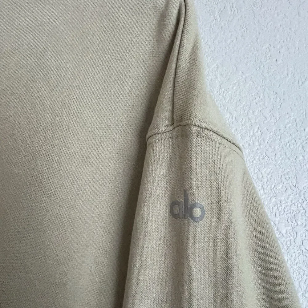 Alo Yoga Cityscape Sweatshirt Dress in California Sand